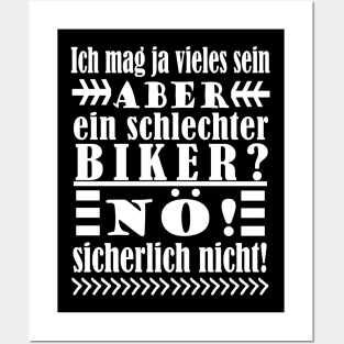 Biken Mountainbike Downhill Spruch Posters and Art